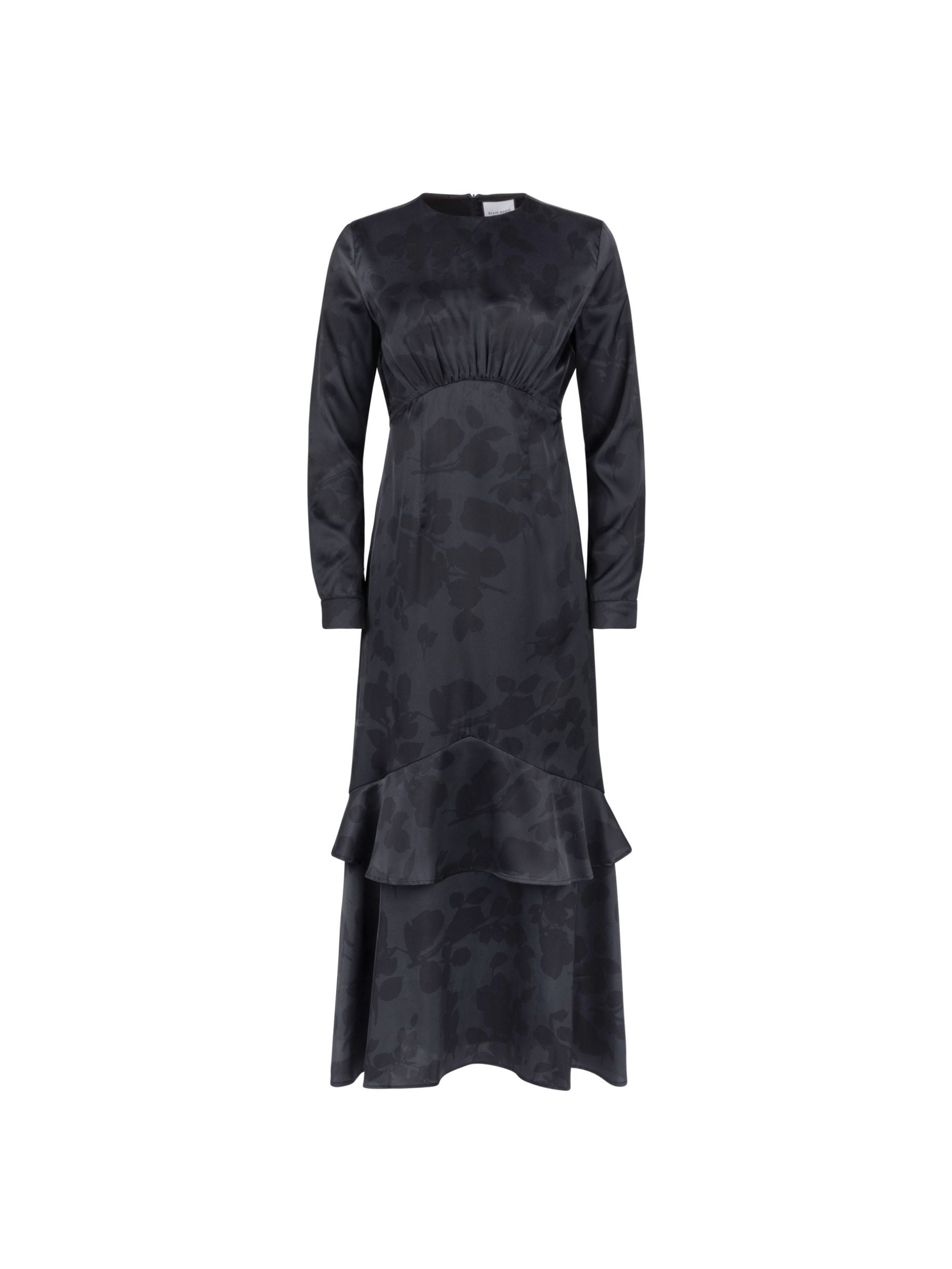 High-Waist Ruffle Dress