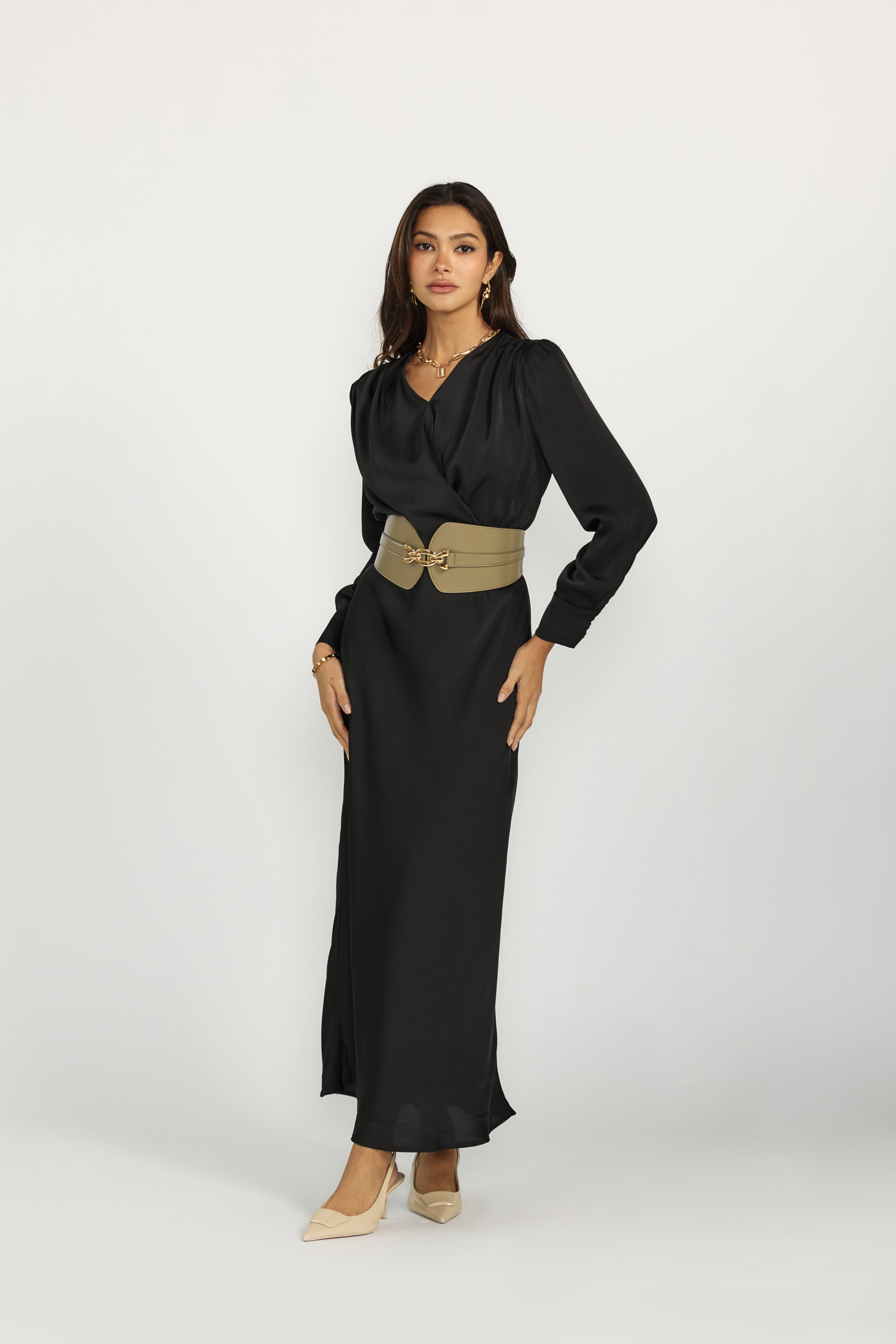 Silk Drape Dress