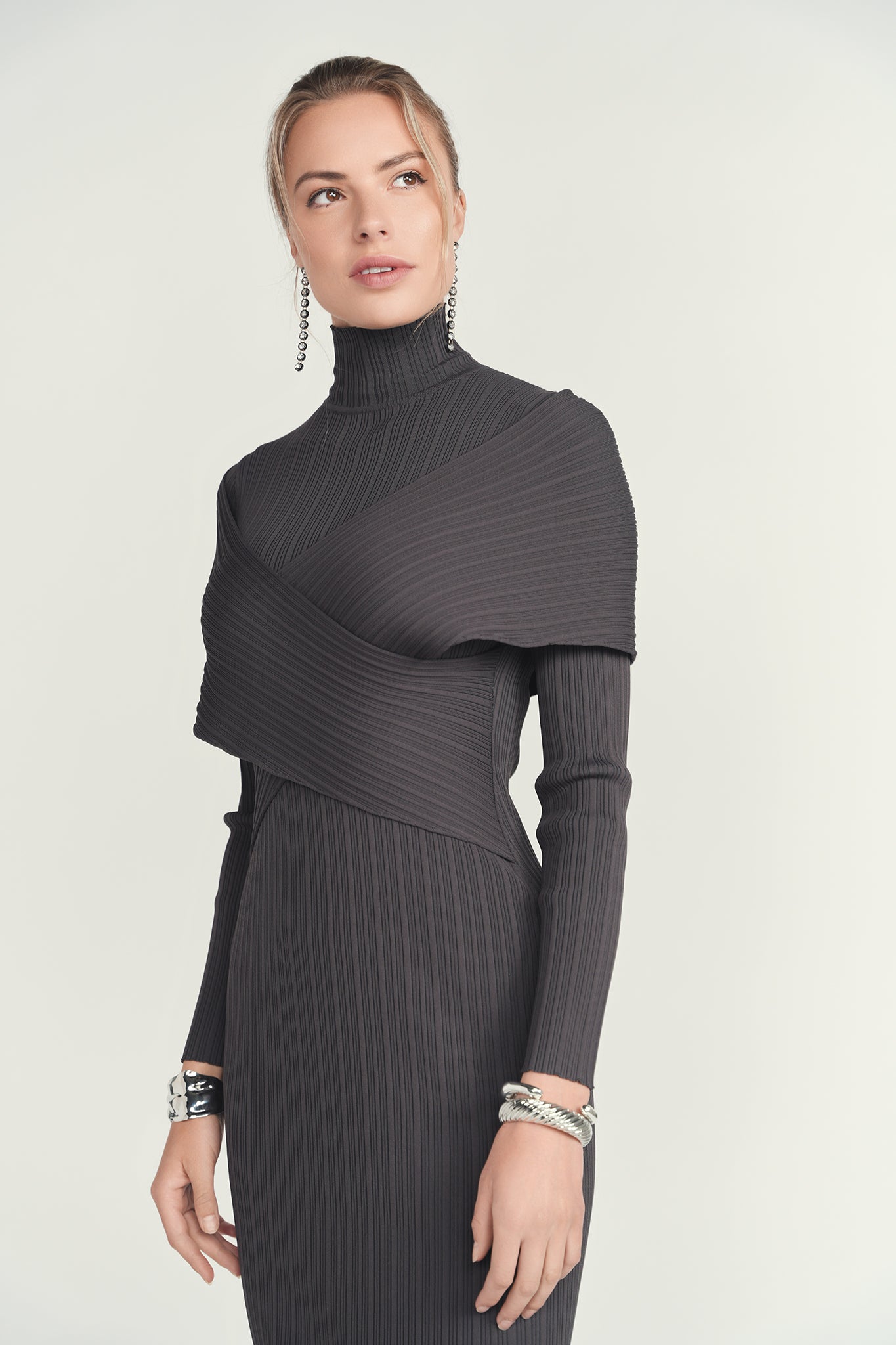 Crisscross Knit Maxi Dress