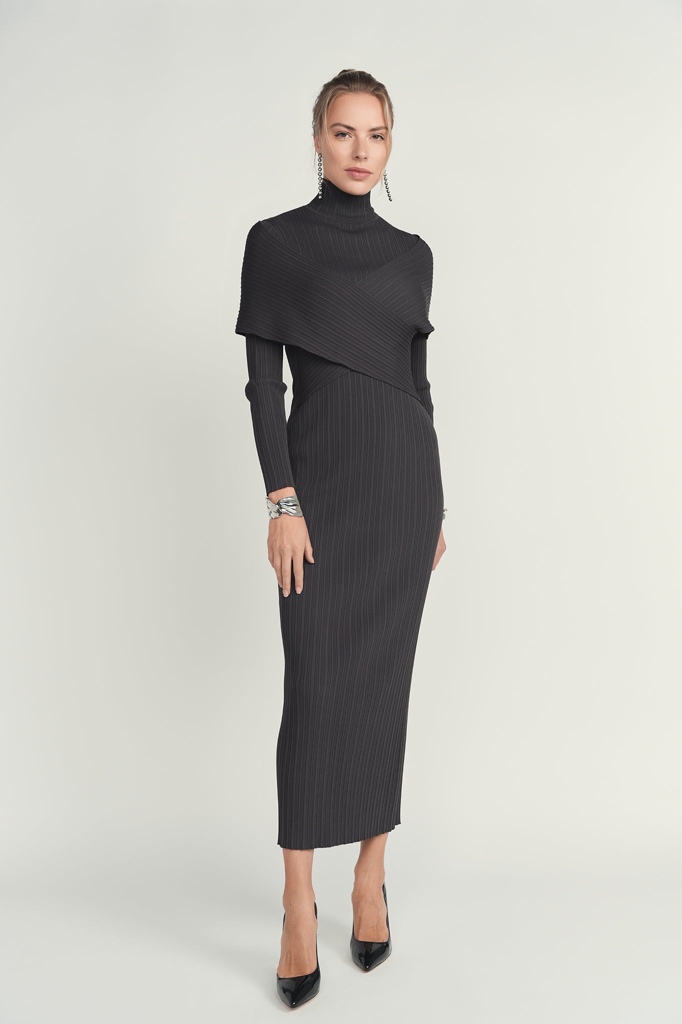 Crisscross Knit Maxi Dress