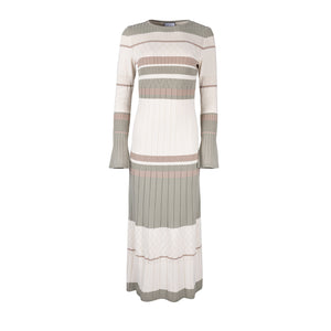 Chromatic Knit Dress - Desert