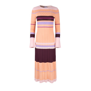 Chromatic Knit Dress - Sunset