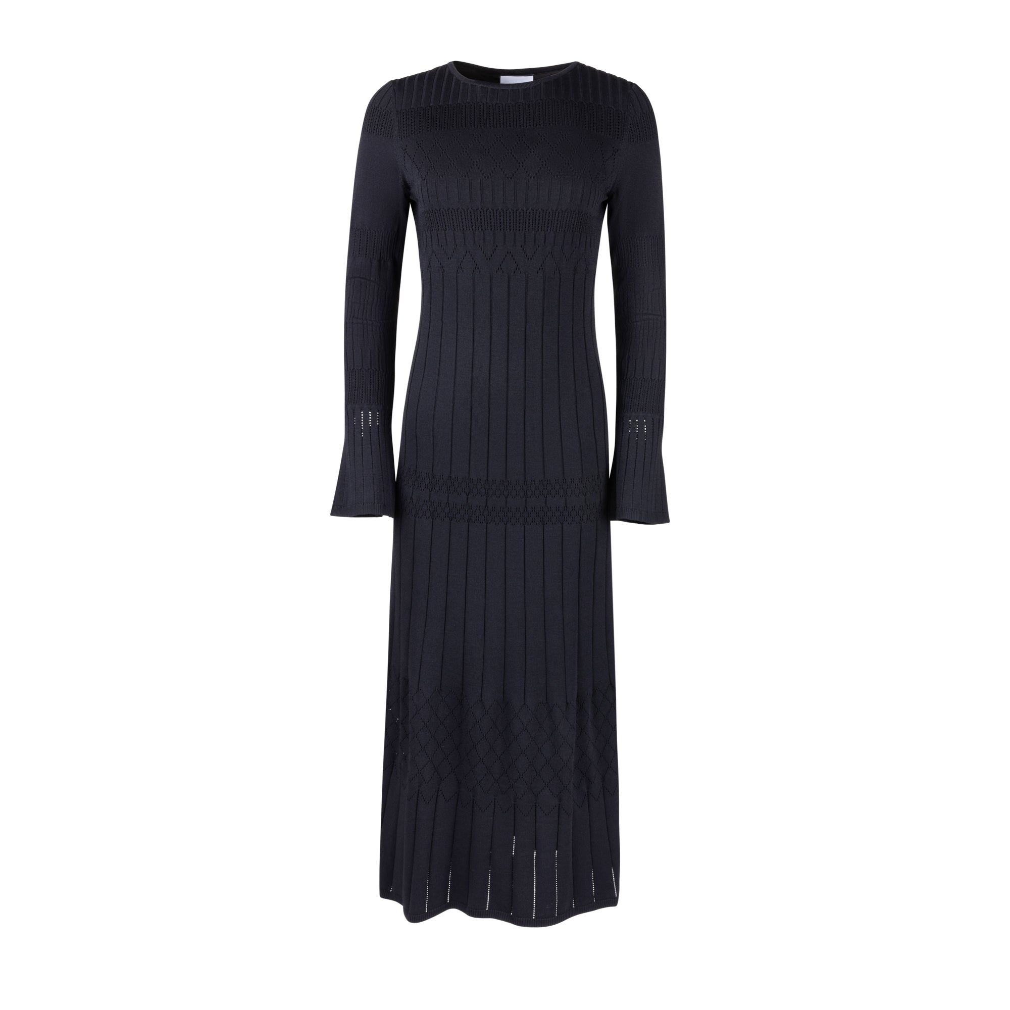 Chromatic Knit Dress - Black