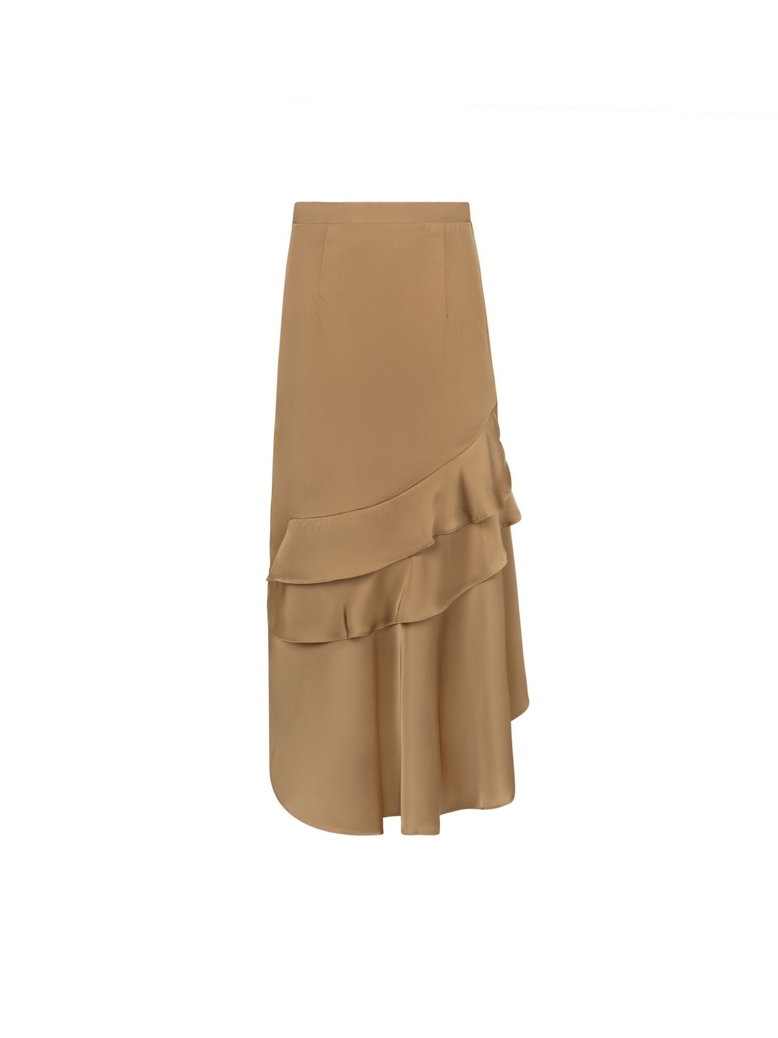 Satin Slip Skirt - Mocha