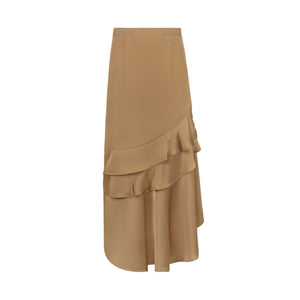 Satin Slip Skirt - Mocha