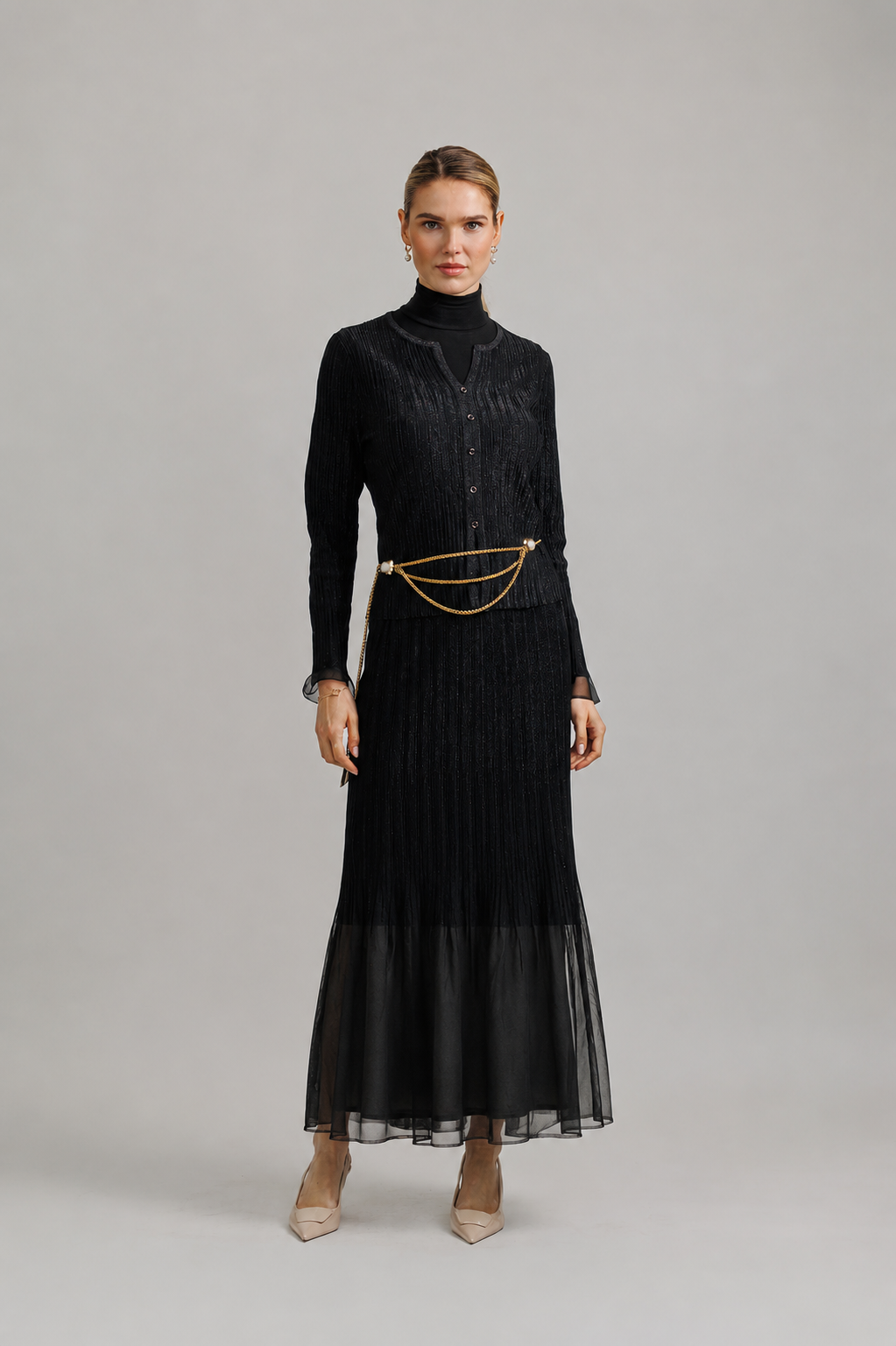 Black Shimmer 2-Piece Set