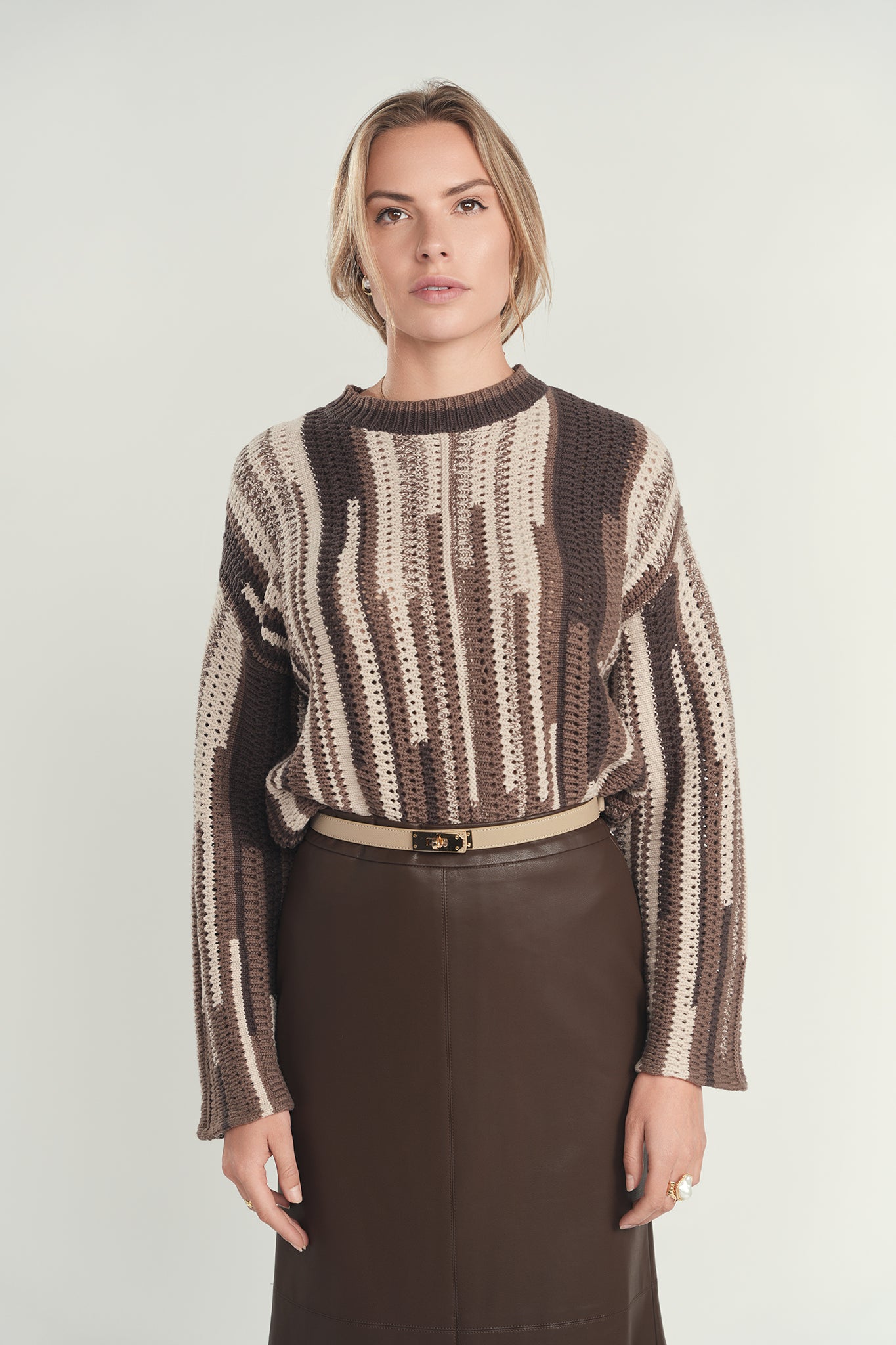 Multi Stripe Knit Sweater