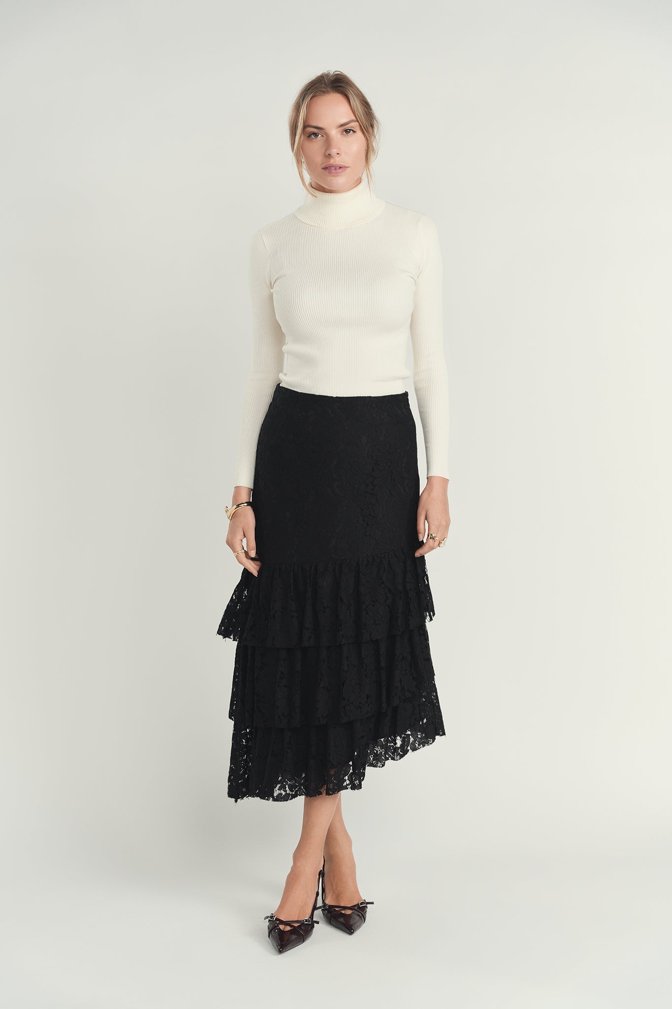 Noir Asymmetrical Skirt