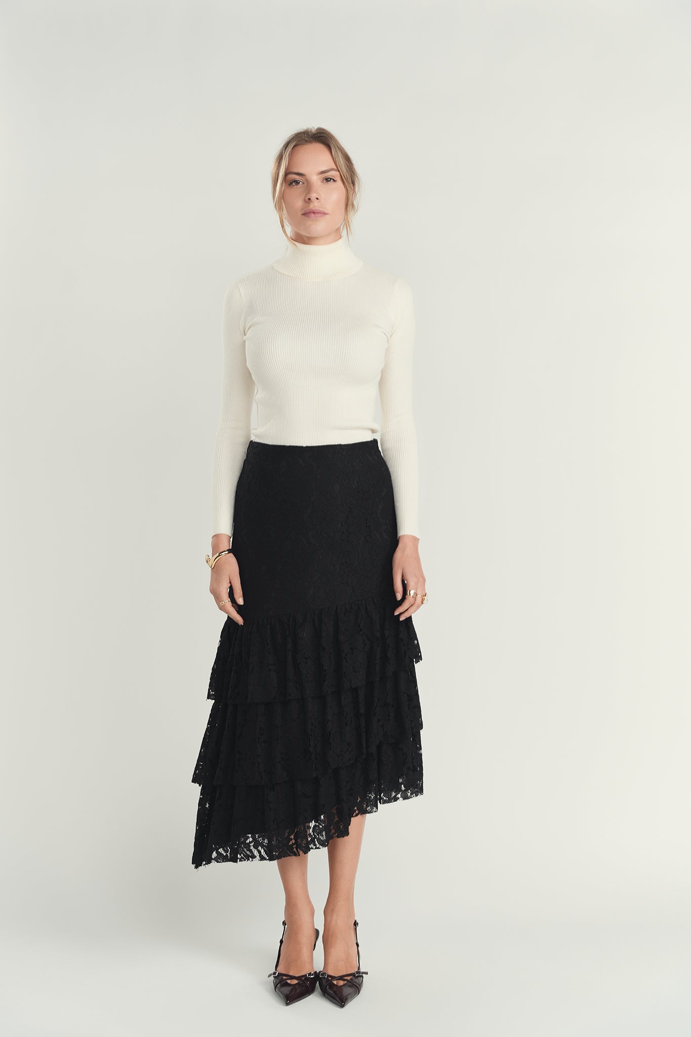 Noir Asymmetrical Skirt