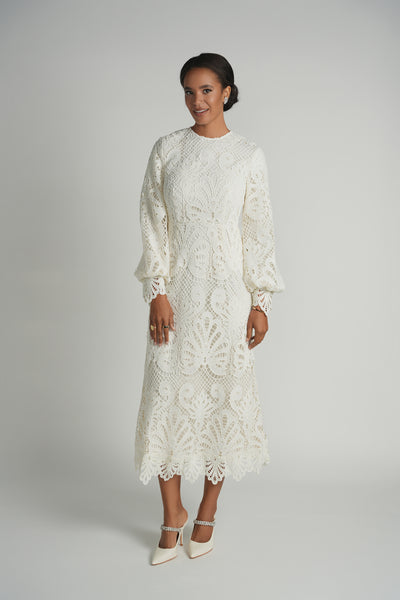 Guipure Lace Maxi Dress