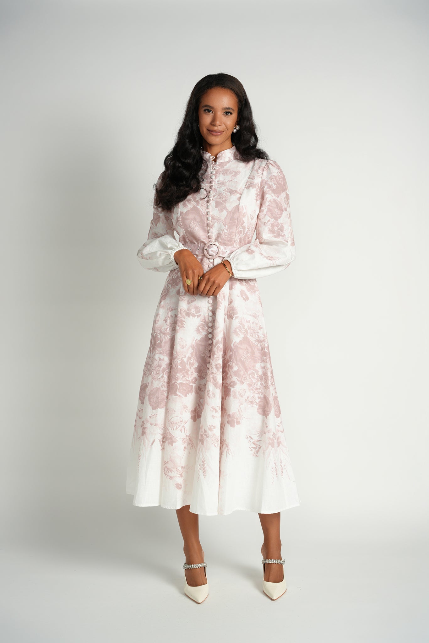 Belted Maxi Linen Dress