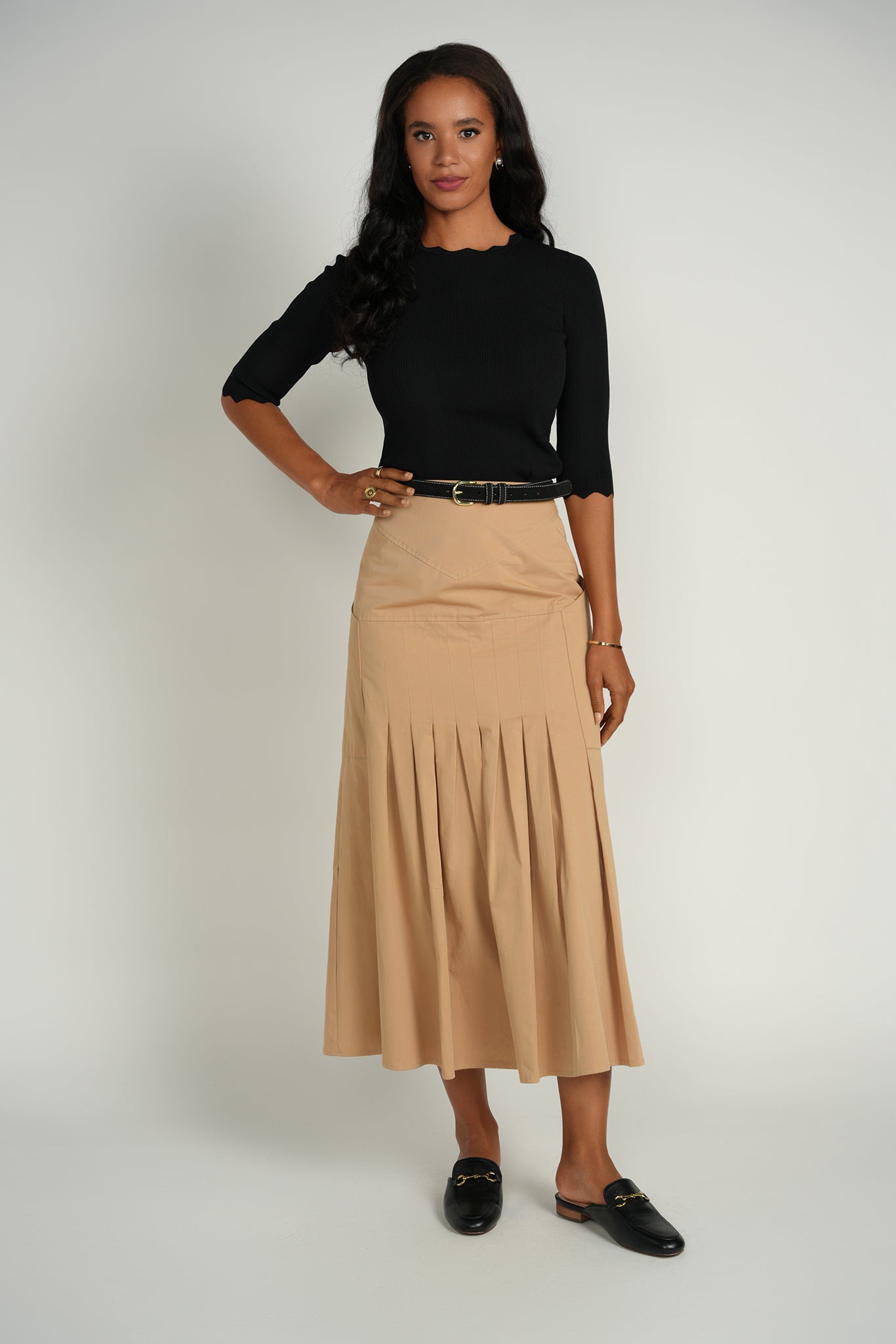 Tailored Pleat Skirt