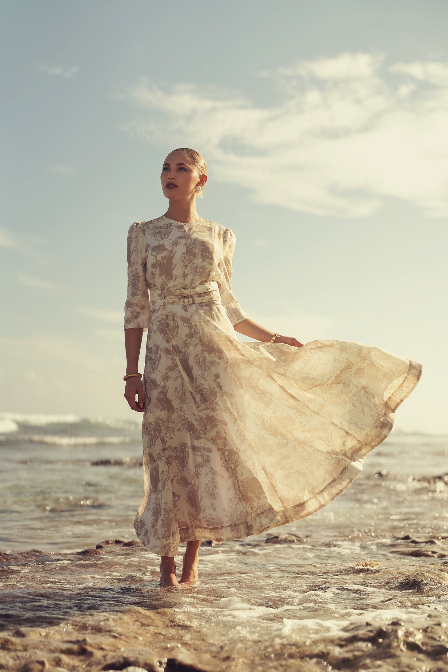 Lace Tier Maxi Dress - Cream Lace Tier Maxi Dress - Cream